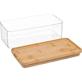 5five simply smart - Vorratsdose rechteckig bambusdeckel "eske" 1l