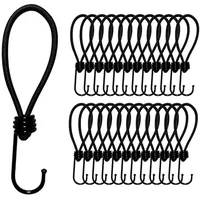 Offgridtec 25 Stk. Spanngummi 13cm, Expander mit Haken, 5mm Universal Ladungssicherung für Planen, und Anhängernetz