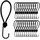Offgridtec 25 Stk. Spanngummi 13cm, Expander mit Haken, 5mm Universal Ladungssicherung für Planen, und Anhängernetz
