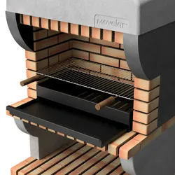 MOVELAR Grill Bailen Plus XXL aus farbigem Ziegelstein
