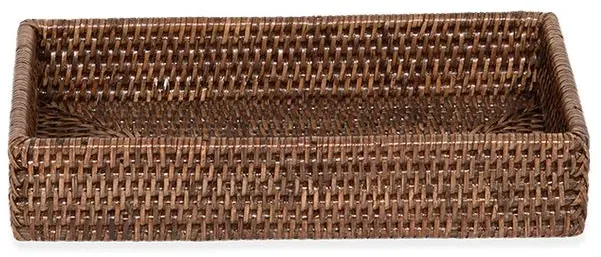 Decor Walther BASKET TAB 2 Tablett - Rattan dunkel