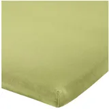 Erwin Müller Spannbettlaken Jersey-Elasthan 90 x 190 - 100 x 220 cm grün