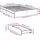 vidaXL Bettgestell 140 x 200 cm Weiß