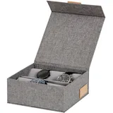 LOVE !T STORE !T Uhrenbox für 6 Uhren Größe 16,5 x 16,5 x 7,0 cm Grau