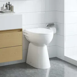 vidaXL Randloses WC mit WC-Sitz Weiß