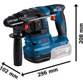 Bosch Professional GBH 18V-22 Akku-Bohrhammer solo inkl. L-Boxx + Absaugeinheit (0611924004)