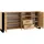 BIM Furniture Nuka 197 x 87 x 45 cm Eiche Rustikal / Schwarz