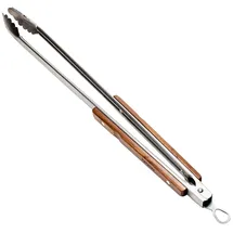 Petromax Grillzange 56 cm Edelstahl Holz schwarz