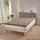 BettwarenShop Topper-Spannbettlaken Jersey-Elasthan 140 x 200 - 160 x 220 cm taupe-grau