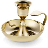 Was 4110 090 Messing Kerzenhalter mit Grif, 7cm Höhe