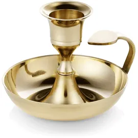 Was 4110 090 Messing Kerzenhalter mit Grif, 7cm Höhe