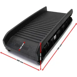 Wiltec Hunderampe faltbar 156 x 40 cm Schwarz