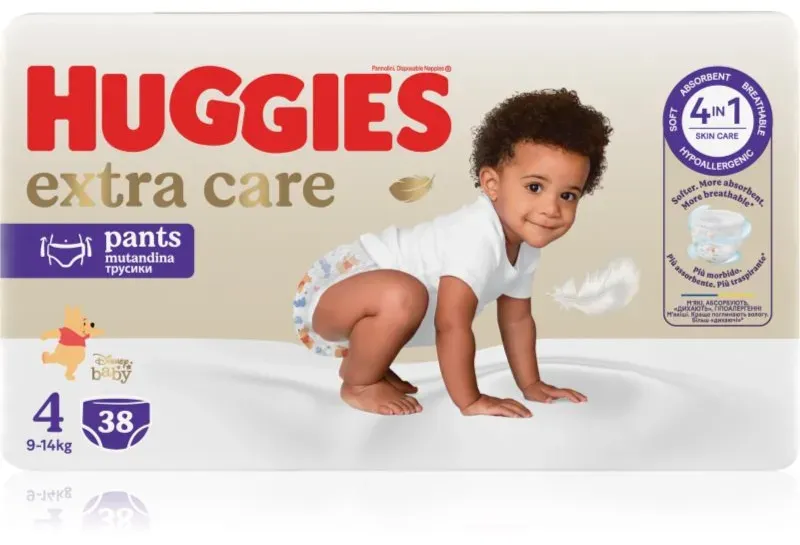 Huggies Extra Care Pants Size 4 Einweg-Windelhöschen 9 - 14 kg 38 St.