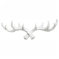 Hansmeier Garderobenhaken Geweih Weiß
