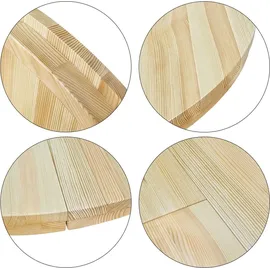 Erst-Holz Runder Tisch 103 x 74,5 x 103 cm beige