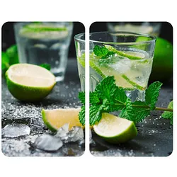 WENKO Herdabdeckplatten Mojito grün 2 St.