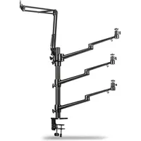walimex pro Multi Streaming Arm Tischstativ, für Kamera, & LED