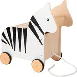 Small Foot Company Spielzeugkiste mit Rollen Zebra „Wildlife“