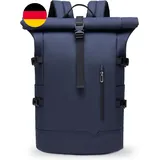 Rolltop Rucksack Groß 33L Wasserdichte Laptop Rucksack Herren Damen 15 Zoll Schu
