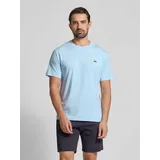 Regular Fit T-Shirt aus reiner Baumwolle, Hellblau, XXL