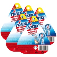 rorax 5x rorax Rohrfrei Power-Granulat Portionspack 60g - Wirkt sofort & lös Rohrreiniger