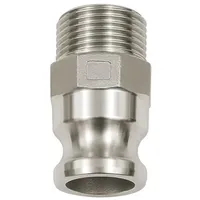 Riegler Kamlok-Schnellkupplungsstecker mit AG, Typ F, Alu, R 4