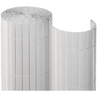 bambus-discount.com PVC Sichtschutz eco-Ausführung 100 x 300cm weiß für Balkon - Sichtschutzmatte Kunststoffmatte Balkonverkleidung 1m x 3m