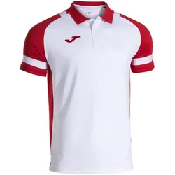 JOMA Lider Poloshirt 206 - weiß/rot XXL