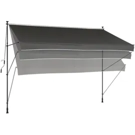 Konifera Klemmmarkise 200 x 120 cm grau