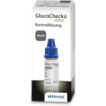 aktivmed GlucoCheck Gold Kontrolllösung hoch
