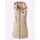 Inspirationen Longweste INSPIRATIONEN, Damen, Gr. 50, sand, 100% Polyester, unifarben, Westen Longweste