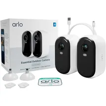 Arlo Essential 2K Outdoor Camera Gen2 weiß, 2er-Pack (VMC3250-100EUS)