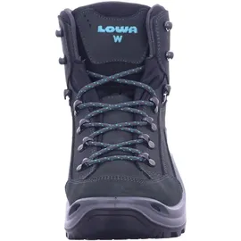 Lowa Renegade GTX Mid Damen Wide asphalt/türkis 43.5