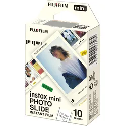 Fujifilm Instax Mini Photo Slide (Fujifilm Instax Mini 90, Fujifilm Instax Mini 40, Fujifilm Instax Mini 11, Fujifilm Instax Mini 12), Sofortbildfilm, Weiss