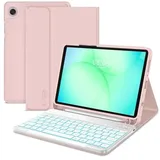 techprotect SC Pen + Tastatur für Galaxy Tab A9 / A11 8,7 X110 / X115 / X133 / X135 Pink