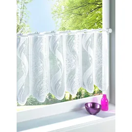 Witt Weiden Fensterbehang in weiß B:90cm H:30cm, Polyester, Gardinen