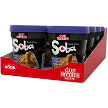 Nissin Cup Noodles Soba Cup Yakitori Chicken 8er Pack, Wok Style Instant-Nudeln