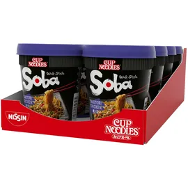 Nissin Cup Noodles Soba Cup Yakitori Chicken 8er Pack, Wok Style Instant-Nudeln
