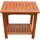 deluke Gartentisch 50 x 35 x 50 cm Braun