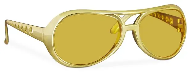 Relaxdays 10 x Rapper Brille Gold Gold