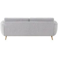 SOHO Sofa  Smilla , grau , Maße (cm): B: 217 H: 85 T: 93.0