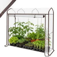 Sekey Foliengewächshaus Alu Weiß 0,5 m2