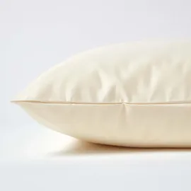 Homescapes Kissenbezug Luxus 80 x 80 cm Creme