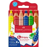 Faber-Castell Grippy Buntstifte farbsortiert, 6 St.