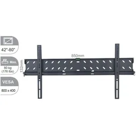 Vivolink VLMW4280 TV-Halterung 2,03 m (80") Schwarz
