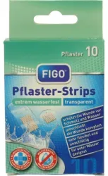 Figo Pflaster-Strips, Extrem wasserfest 10022 , 1 Packung = 10 Stück