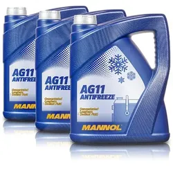 Mannol 3x 5 L Antifreeze AG11 Longterm Kühlerfrostschutzmittel [Hersteller-Nr. MN4111-5]