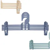 Arte Regal Kleiderbügel Hosenbügel Kleiderbügel Klammerbügel Rockbügel, (4-tlg), Klemmbügel, Hosenspanner, Clipbügel