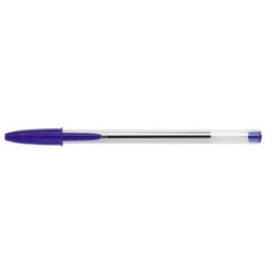 BIC Kugelschreiber Einwegkugelschreiber Cristal Strichstärke: 0,32 mm Schreibfarbe: blau