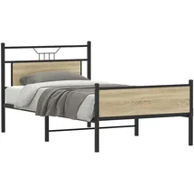 vidaXL Bettgestell 100 x 200 cm Braun